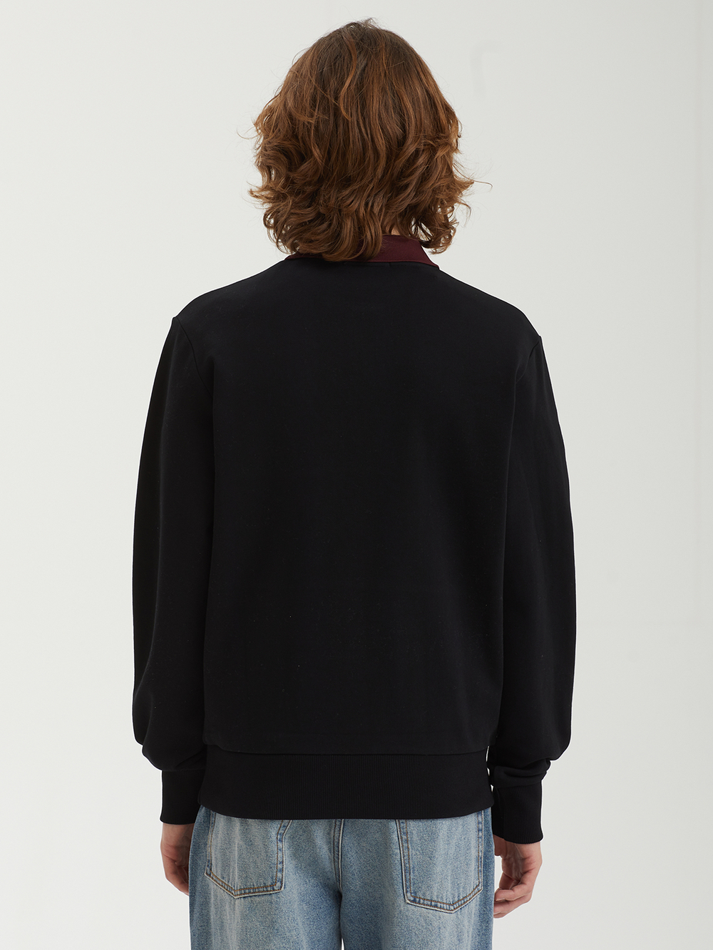 Мужская Толстовка Embroidered Panel Collared