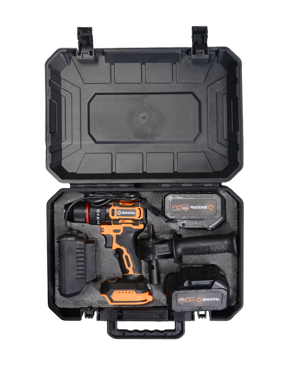 Дрель-шуруповерт аккумуляторная Вихрь ДА-20Л-2К/ЛБ (для ледобура, бесщеточный двигатель)