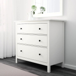 Комод деревянный с 3 ящиками Тарва 76х92х40 см из массива сосны