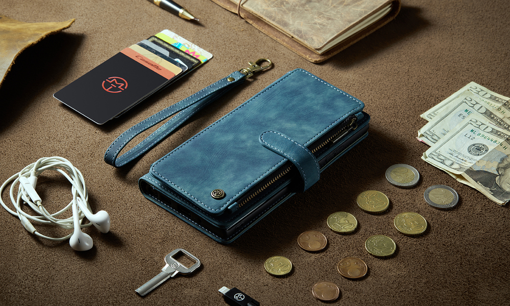 Многофункциональный чехол-кошелек CaseMe 3 in 1 Matte Wallet для Samsung Galaxy S25 Ultra