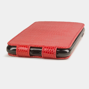 Special order: Чехол для iPhone 11 Pro Max из натуральной кожи ящерицы, кораллового цвета