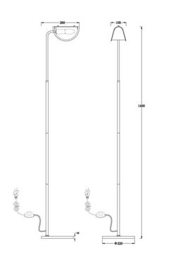 Напольный светильник (торшер) Freya FR5228FL-01C