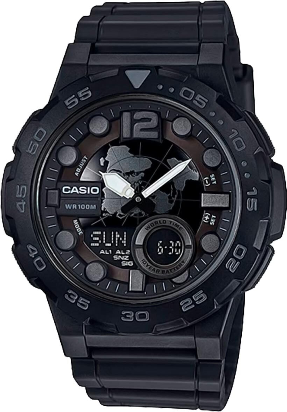 Мужские наручные часы Casio AEQ-100W-1B