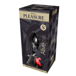 Металлическая анальная пробка 7см с красным кристаллом Cnex Alive Mini Red Crystal Metal Anal Plug Size S