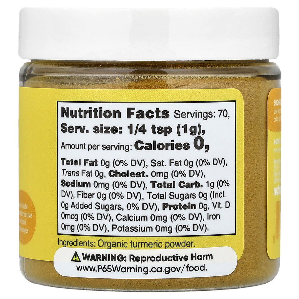 Nutricost, Nutricolor™, желтая органическая куркума, 70 г (2,5 унции)