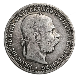 Монета 1 крона 1893 год (монета для Венгрии) Австро-Венгрия