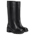 GUCCI Leather Knee high Boots Women"s Black