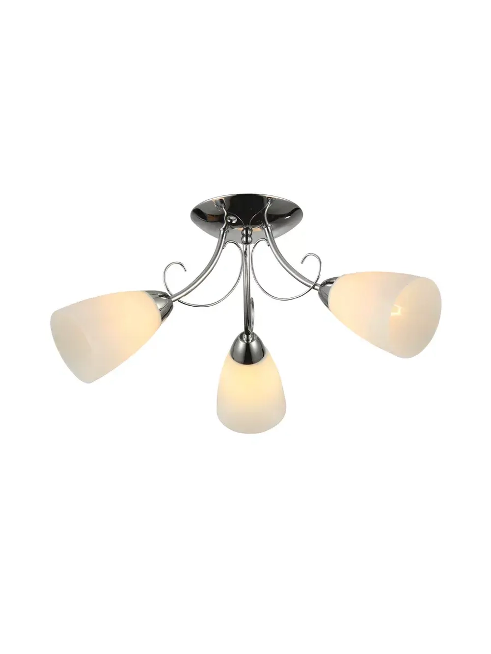 Люстра потолочная GALA  Е27*3*40W хром,белый