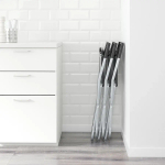 Стул складной - IKEA GUNDE, 78х41 см, черный, ГУНДЕ ИКЕА