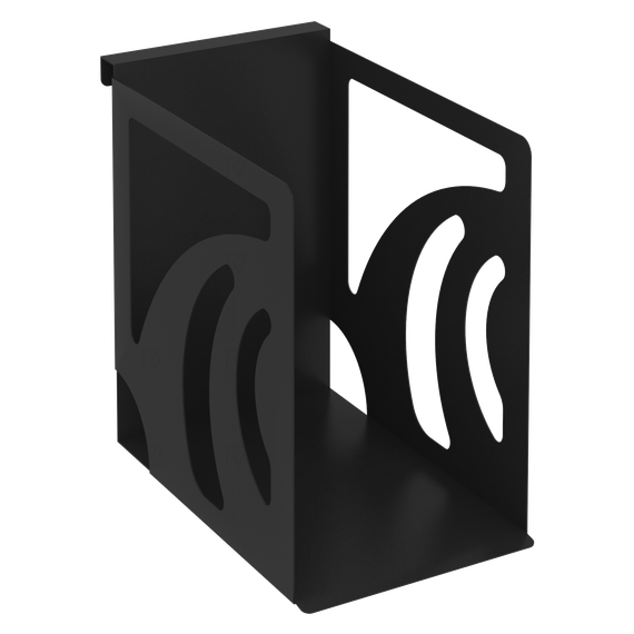 Навесной лоток для папок широкий MAN-12 Металл Черный 160*263*250