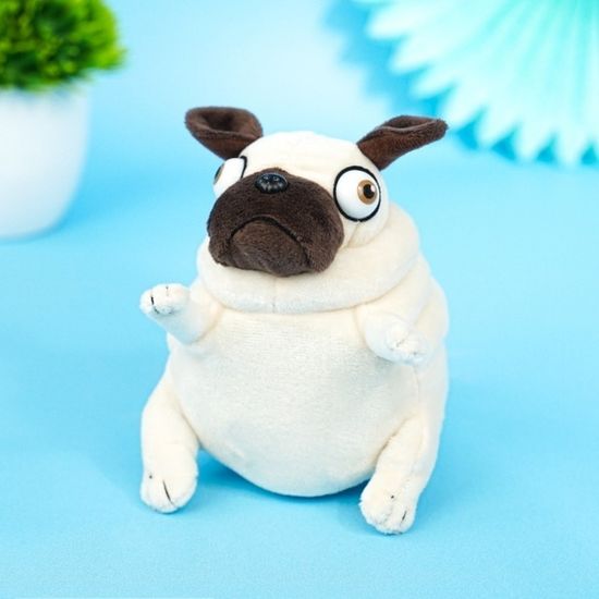 Мягкая игрушка "Мопс" 15см