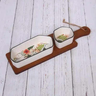 Соусники в наборе 2шт 28см «Цветочная феерия»