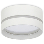 Светильник накладной,  GX53,  D85xH40мм,  IP20,  белый,  без лампы