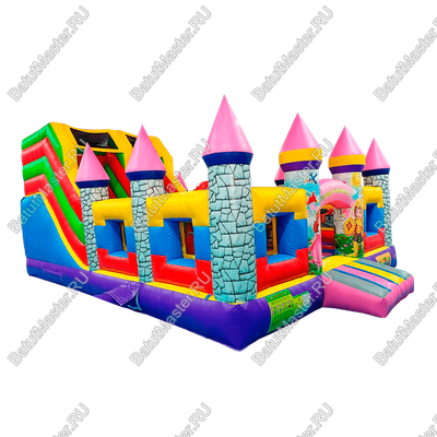 Коммерческий надувной батут "Замок средневековья"
