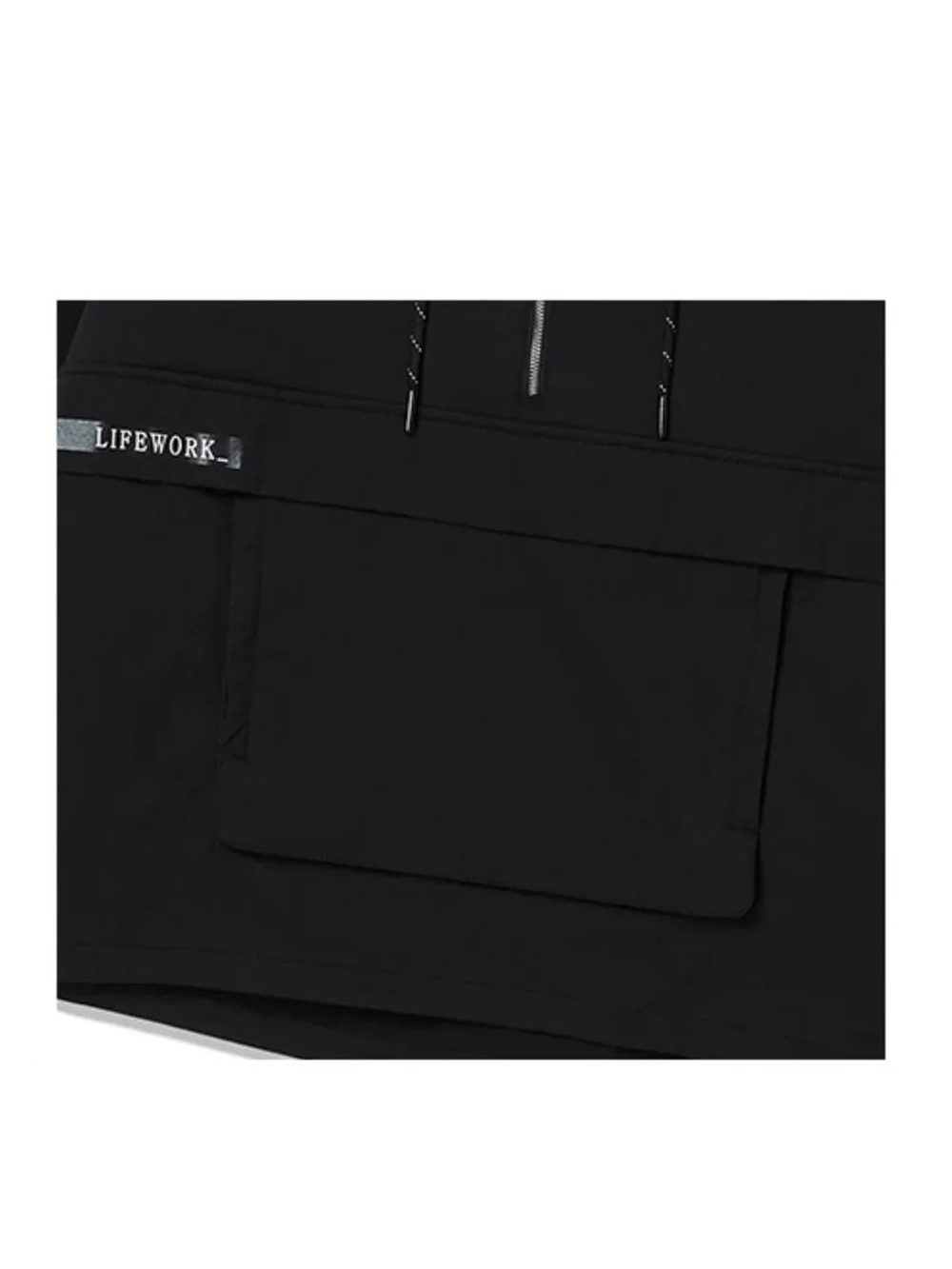 Ветровка-анорак с капюшоном на молнии