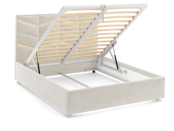 Кровать Line Gold 180 с подъемным механизмом - Velutto 01