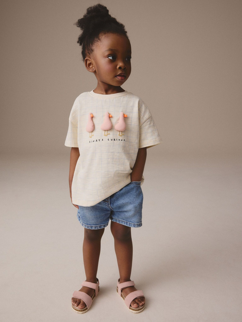 Футболка для девочки Next E44-985, Кремовый