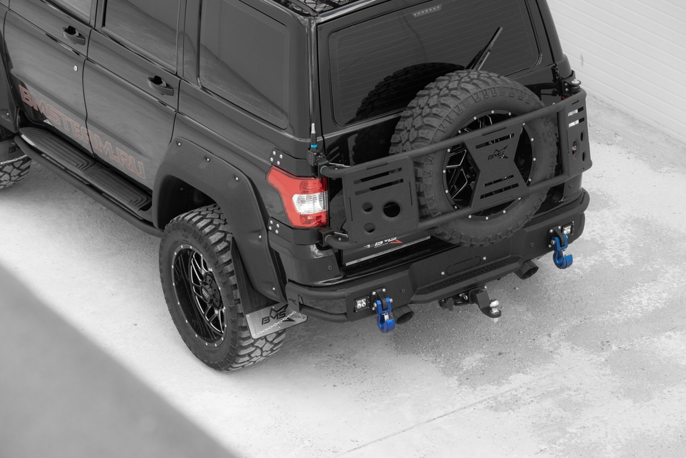 Калитка под запаску BMS ALFA для УАЗ Патриот 2008-2024