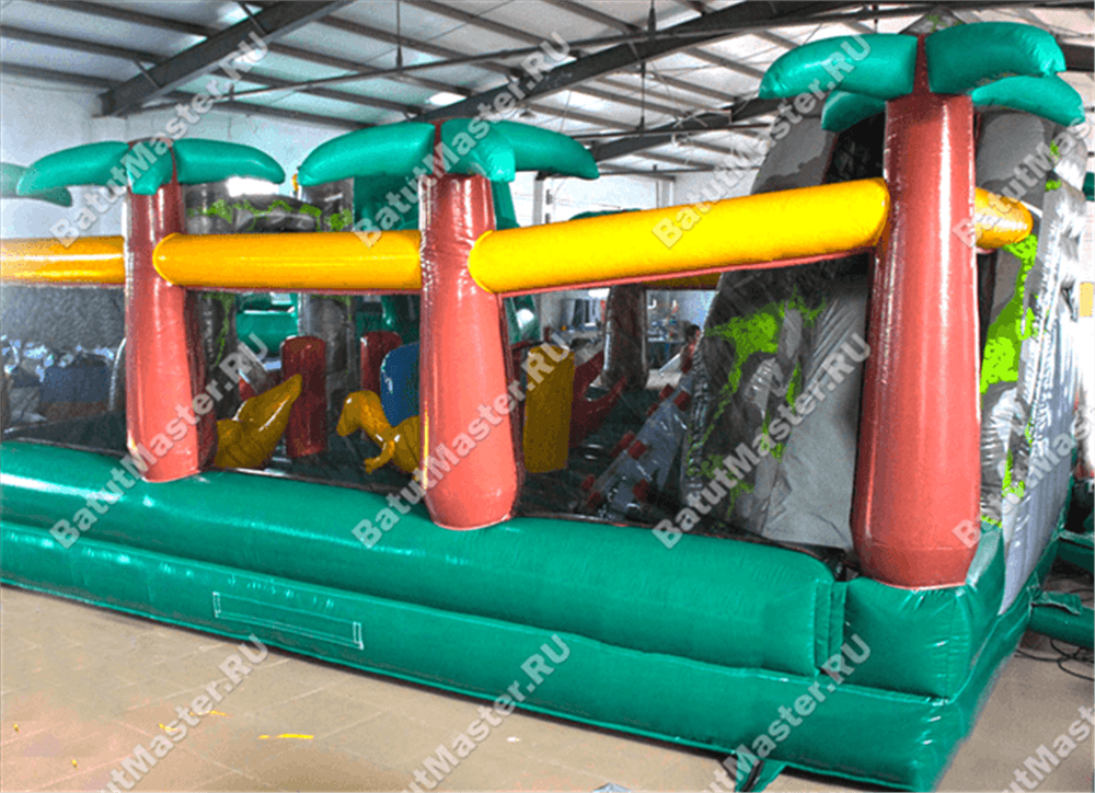 Надувной батут "Ущелье динозавра"