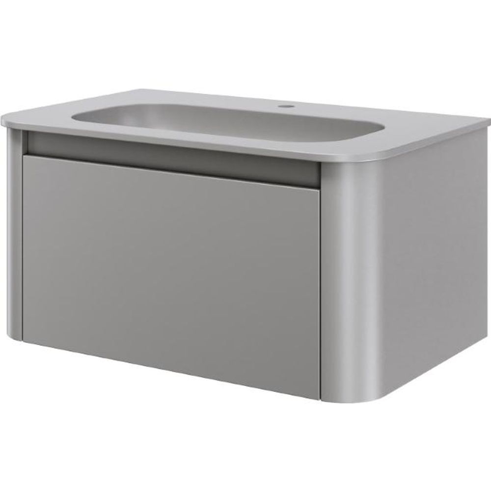 Тумба c раковиной VOI 786-080-L+782-080-L 80 см, на 1 отверстие, LUNA