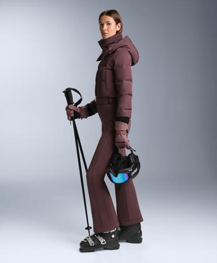 Oysho Водостойкий утепленный комбинезон MINARDI PIUME SKI с 80% пуха и 20% пера, темно-винный