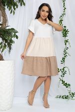 Платье Летний поцелуй (бежевое) П12821-12М LT Collection