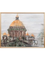 Картина маслом "Питерская зима" Огарева