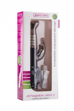 Чёрный перезаряжаемый вибратор Rechargeable Rabbit - 22 см. (Цвет: черный)