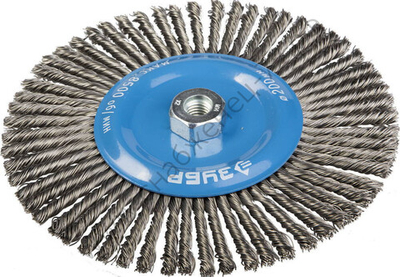 ЗУБР 200 мм, стальная проволока, 0.5 мм, Щетка дисковая, ЭКСПЕРТ (35192-200)