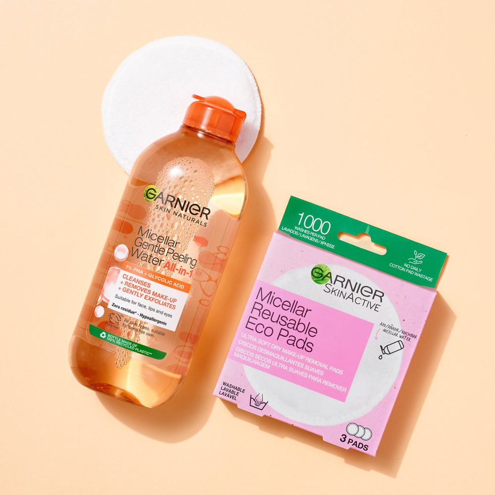 Garnier Skin Naturals Micellar Gentle Peeling - мицеллярная вода с эффектом пилинга /   400  ml  / GTIN 3600542522328