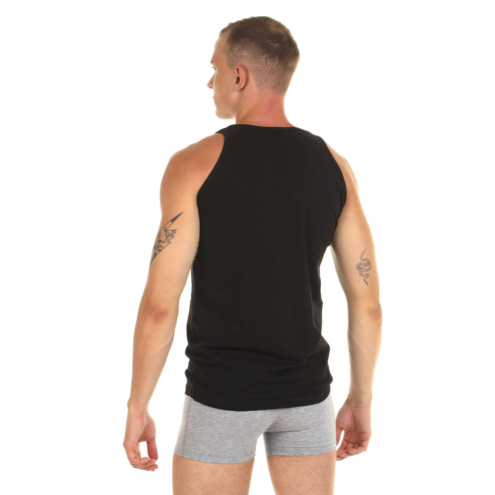 Мужская классическая майка (Размер: XXL) (Цвет: черный)