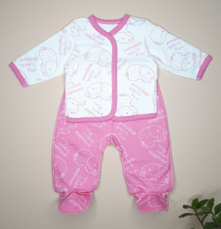 Комплект Мой милый слоник (бело-розовый)