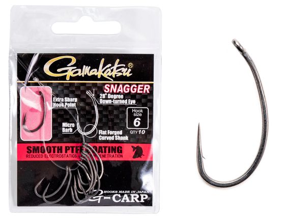 Крючки Gamakatsu G-CARP SNAGGER HOOKS разм. 06 10шт.