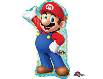Шар фольгированный ( 83 см) фигура, Супер Марио, 1шт.