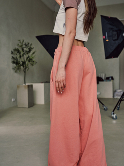 Baggy Trousers LOGO Coral Haze