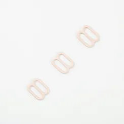 Регулятор для бретели бежево-серебристый 10 мм