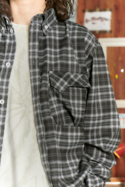 Рубашка Called a Garment Human Flannel Shirt "Black"