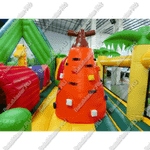 Коммерческий надувной батут "Джунгли малый со скалодромом"