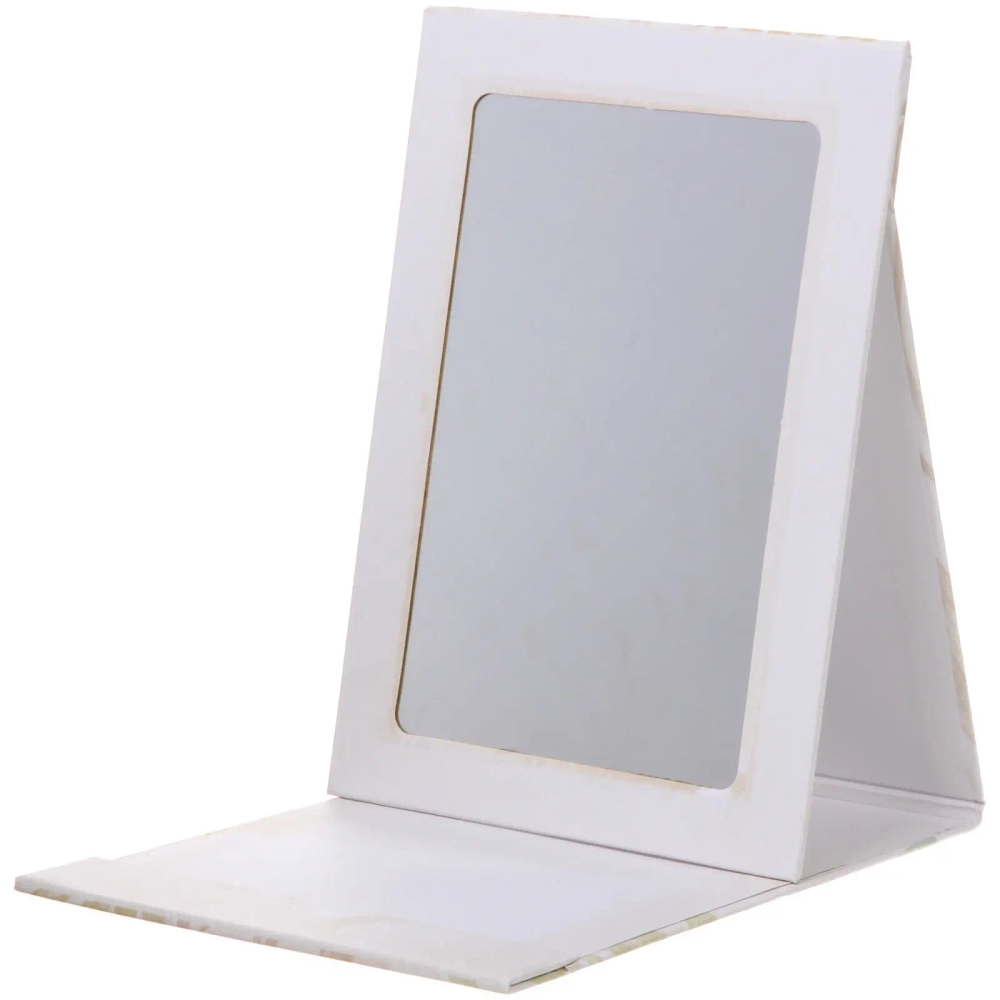 Зеркало косметическое складное «ФОРТУНА БРИ», микс 4 дизайна, тропики, 15*21см