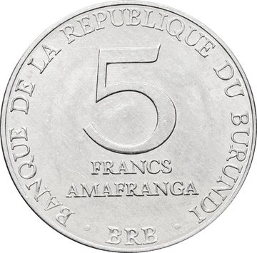 5 франков 1980 Бурунди