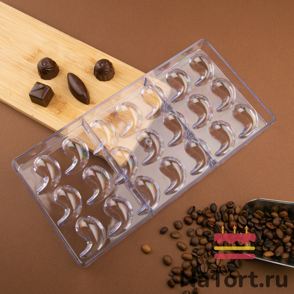 Форма поликарбонатная «Капля, 21 ячейка»