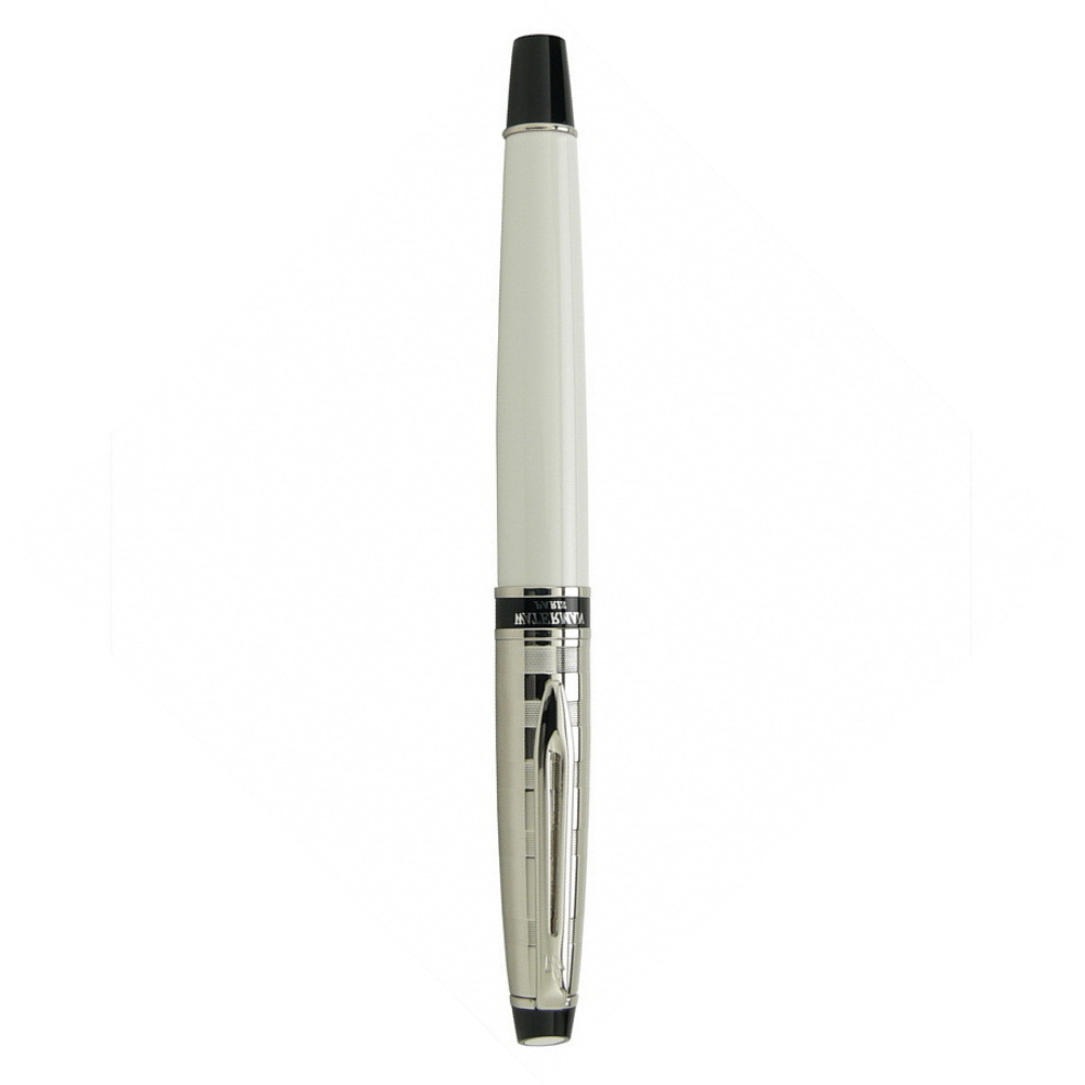 Ручка-роллер Waterman Expert 3, цвет: Deluxe White CT, стержень: Fblk