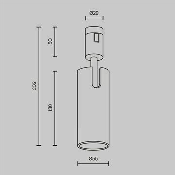 Трековый светильник Technical TR144-1-12W3K-W-PT