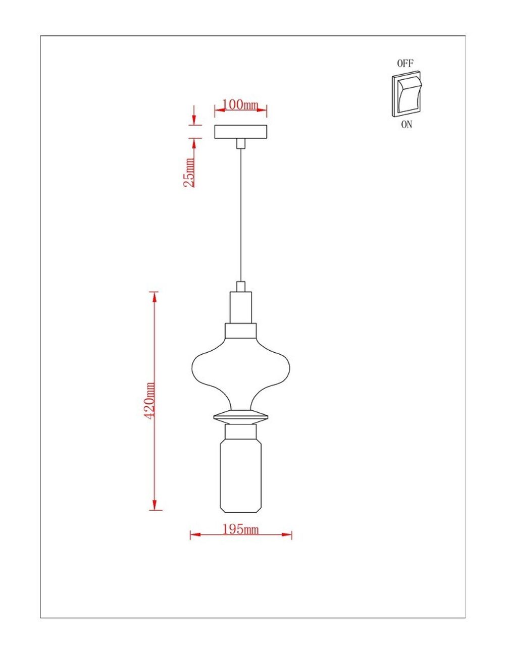 Подвесной светильник Arte Lamp