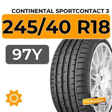 Continental SportContact 3 245/40 R18 97Y XL