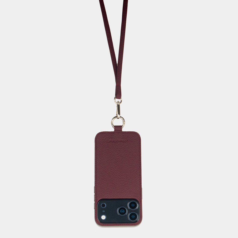 Чехол для iPhone 17 Pro Max Paul Теленок Бордовый