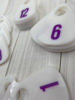 белые номерки пластик