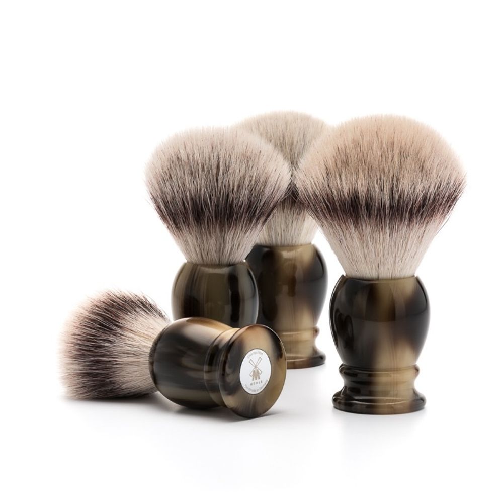 Помазок MUEHLE CLASSIC, фибра высшей категории Silvertip, смола, цвет рога, размер L (33 K 252)