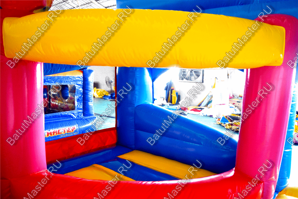 Коммерческий надувной батут "Мороженое" 6*6*3.5 м