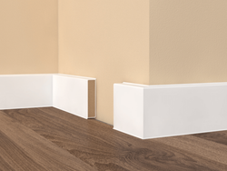 Плинтус напольный Cubu Flex Life XL белый, 2500x80x16 мм